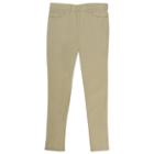 Girls 4-20 French Toast School Uniform Skinny 5-pocket Pants, Girl's, Size: 16, Beig/green (beig/khaki)