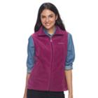 Women's Columbia Three Lakes Fleece Vest, Size: Medium, Brt Purple