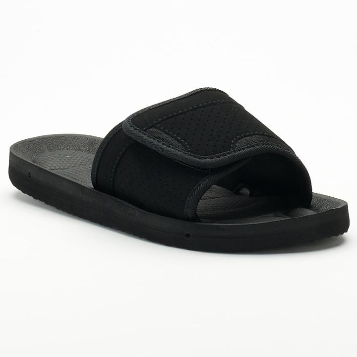 Boys 4-20 Tek Gear&reg; Performance Slide Sandals, Size: 3/4, Black