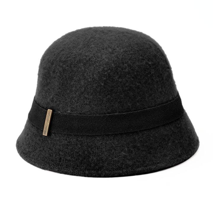 Women's Betmar Kensie Wool Cloche Hat, Black
