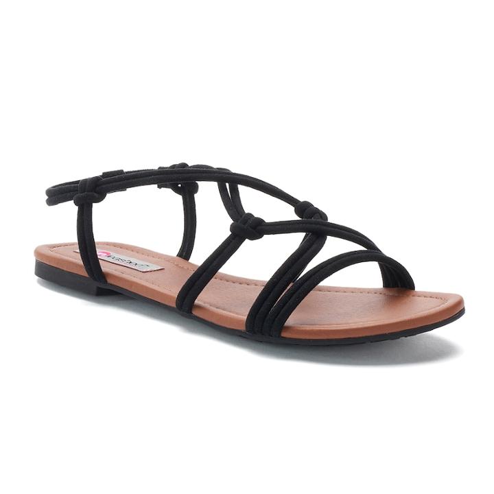 Unleashed By Rocket Dog Women's Strappy Sandals, Size: Medium (7), Black