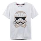 Boys 4-7x Star Wars A Collection For Kohl's Stormtrooper Face Metallic Graphic Tee, Size: 6, White