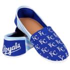 Women's Forever Collectibles Kansas City Royals Striped Canvas Shoes, Size: Large, Multicolor
