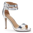 Candie's&reg; Women's Double-strap Dress High Heels, Girl's, Size: 6, Silver