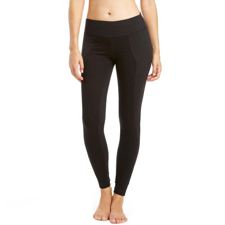 Women's Balance Collection Jacquard Leggings, Size: Xl, Black