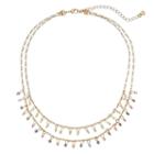 Lc Lauren Conrad Beaded Double Strand Necklace, Women's, Multicolor