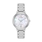 Citizen Eco-drive Women's Citizen L Chandler Crystal Stainless Steel Watch - Em0550-59d, Size: Medium, Grey