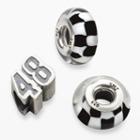 Insignia Collection Nascar Jimmie Johnson Sterling Silver 48 Bead Set, Women's, Black