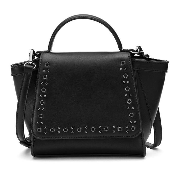 Mellow World Mia Studded Flap Mini Satchel, Women's, Black