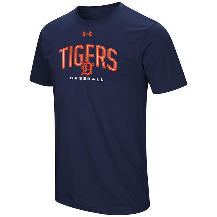 Men's Under Armour Detroit Tigers Arch Tee, Size: Small, Blue (navy)