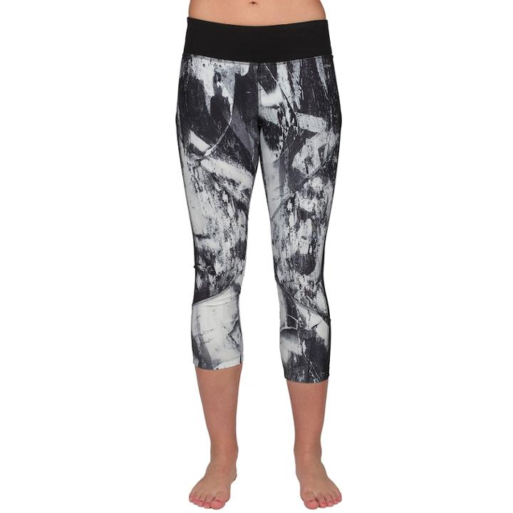 Women's Jockey Sport Graffiti Granite Capri Leggings, Size: Small, Oxford