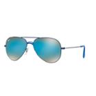 Ray-ban Rb3558 58mm Youngster Aviator Gradient Flash Sunglasses, Adult Unisex, Light Blue