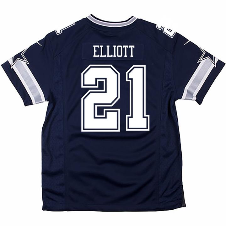 Boys 4-7 Nike Dallas Cowboys Ezekiel Elliot Replica Jersey, Size: S 4, Blue (navy)