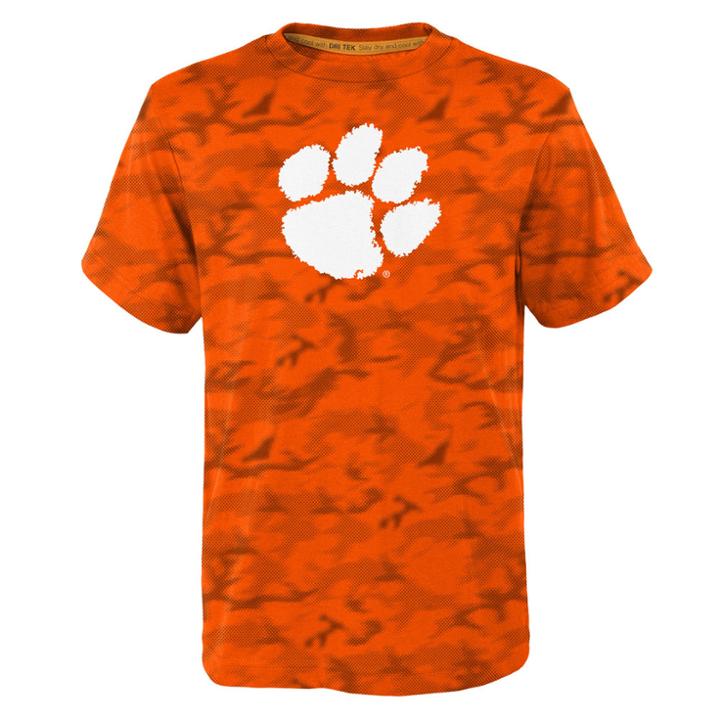 Boys 8-20 Clemson Tigers Vector Dri-tek Tee, Size: M 10-12, Orange