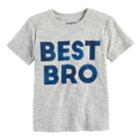 Toddler Boy Jumping Beans&reg; Best Bro Heathered Graphic Tee, Size: 3t, Light Grey