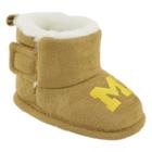 Baby Michigan Wolverines Booties, Infant Unisex, Size: 0-3 Months, Brown