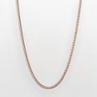 Sterling Silver Two Tone Reversible Herringbone Chain Necklace - 18-in, Women's, Size: 18, Grey