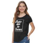 Juniors' About A Girl Take Me To State Tee, Size: Small, Grey (charcoal)