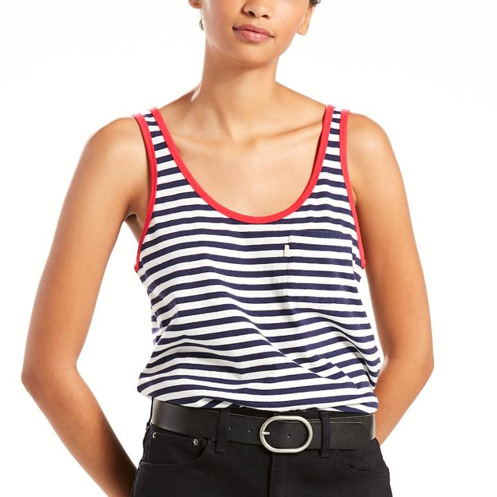 Women's Levi's&reg; Patriotic Pocket Tank, Size: Xl, Blue