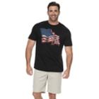 Big & Tall Sonoma Goods For Life&trade; American Flag Graphic Tee, Men's, Size: L Tall, Black