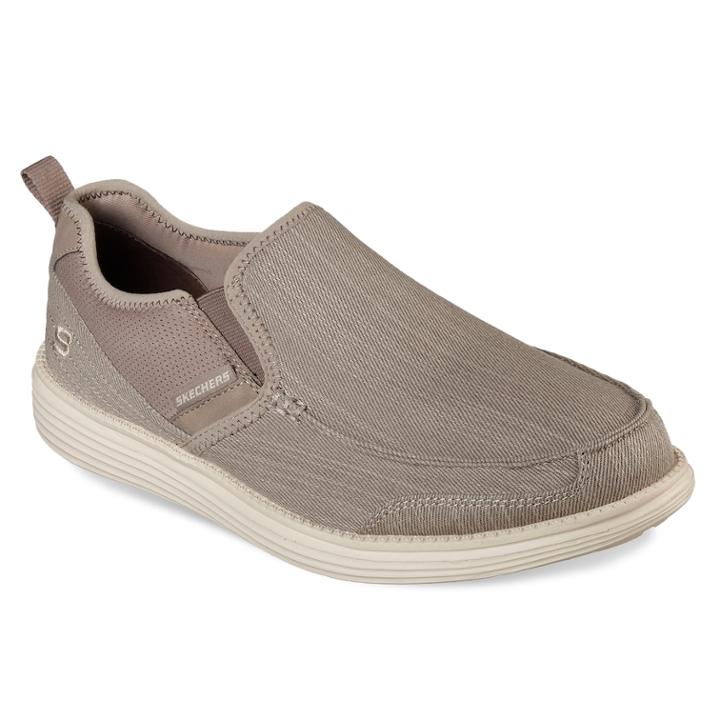 Skechers Relaxed Fit Status Delton Men's Loafers, Size: 10, Purple