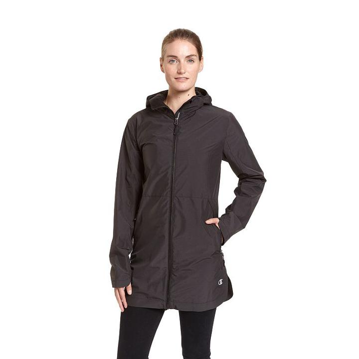 Women's Champion Hooded Jacket, Size: Xl, Black