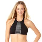 Women's Cole Of California D-cup High Neck Halter Bikini Top, Size: Large, Oxford