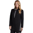 Women's Cuddl Duds Fleece Lounge Tunic, Size: Regular, Black