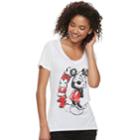 Disney's Mickey Mouse Juniors' Tee, Teens, Size: Medium, White