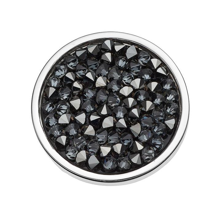 Simply Vera Vera Wang Disc Ring With Swarovski Crystals, Women's, Size: 8, Black