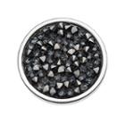 Simply Vera Vera Wang Disc Ring With Swarovski Crystals, Women's, Size: 8, Black