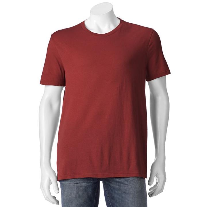 Men's Sonoma Goods For Life&trade; Everyday Tee, Size: Xxl, Dark Red