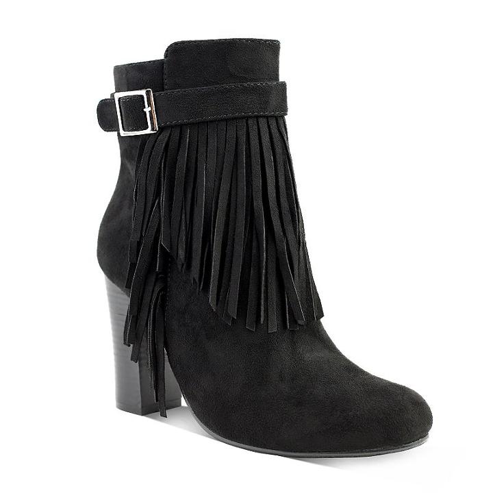 Olivia Miller Wakefield Women's High Heel Ankle Boots, Girl's, Size: 9, Black