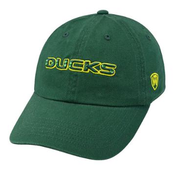 Women's Top Of The World Oregon Ducks Flair Cap, Dark Green