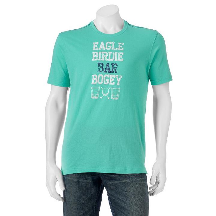 Men's Caribbean Golf & Drinks Tee, Size: Xl, Green Oth