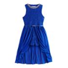 Girls 7-16 Love, Jayne Sleeveless Belted Maxi Romper, Size: 7, Turquoise/blue (turq/aqua)