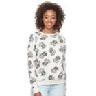 Disney's Mickey & Minnie Juniors' Printed Sweatshirt By Mighty Fine, Teens, Size: Large, Light Grey