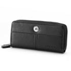 Stone And Co. Leather Double Zip Clutch, Women's, Black