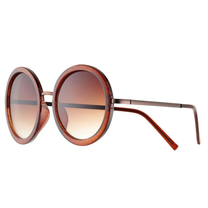 Lc Lauren Conrad Runway Collection 52mm Myth Round Sunglasses, Women's, Red/coppr (rust/coppr)