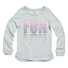 Girls 4-6x French Toast French Terry Graphic Top, Size: 5, Med Pink