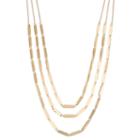 Apt. 9&reg; Layered Bar Link Necklace, Women's, Gold