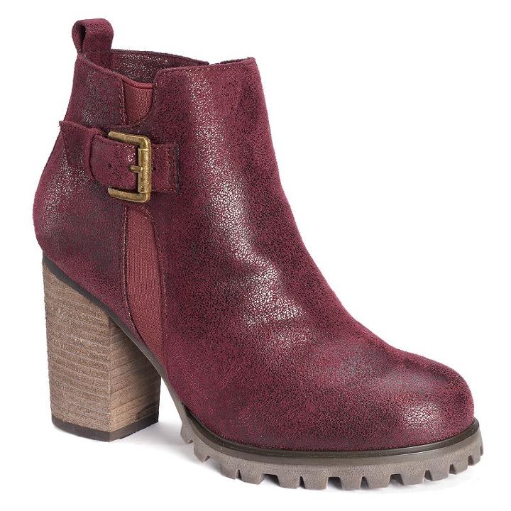 Sugar Foley Women's Ankle Boots, Girl's, Size: Medium (6), Red