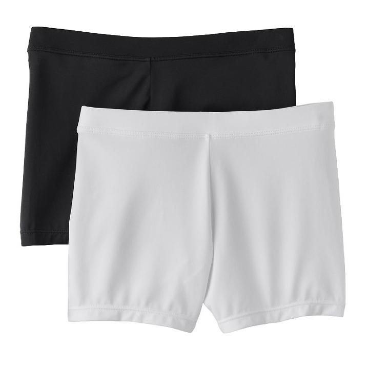 Girls Maidenform 2-pk. Playground Pals Bike Shorts, Girl's, Size: Small, White