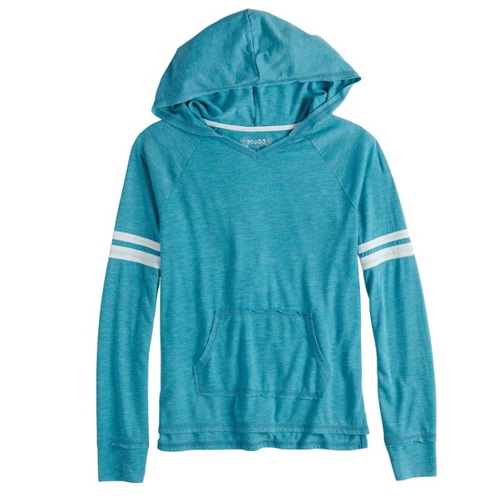 Girls 7-16 Mudd&reg; Varsity Hodie, Size: 7-8, Dark Blue