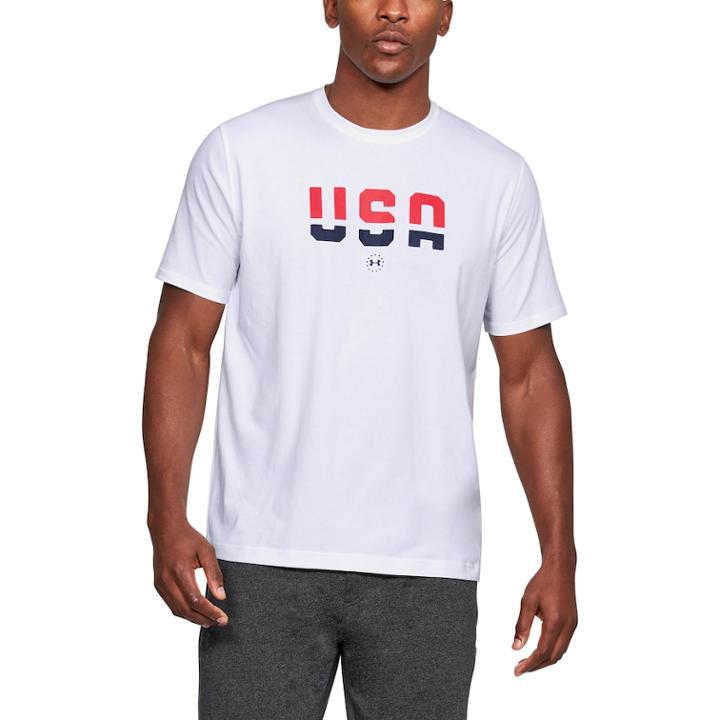 Men's Under Armour Usa Tee, Size: Xl, White