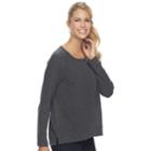 Women's Sonoma Goods For Life&trade; Raglan Top, Size: Xs, Black