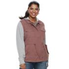 Plus Size Juniors' Plus Mudd&reg; Knit Sleeve Utility Jacket, Teens, Size: 2xl, Beig/green (beig/khaki)