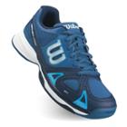 Wilson Rush Pro Junior Boys' Tennis Shoes, Boy's, Size: 1, Blue