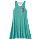 Girls 7-16 & Plus Size So&reg; Lattice Back Ribbed Swing Dress, Girl's, Size: 20 1/2, Turquoise/blue (turq/aqua)