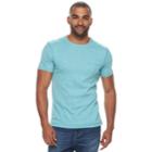 Men's Apt. 9&reg; Slim-fit Slubbed Pocket Tee, Size: Large, Med Blue